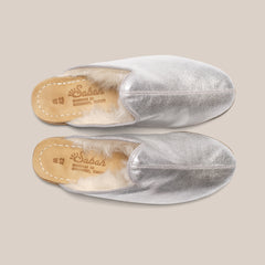 Silver Suede Shearling Baba (Mens)