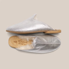 Silver Suede Shearling Baba (Mens)