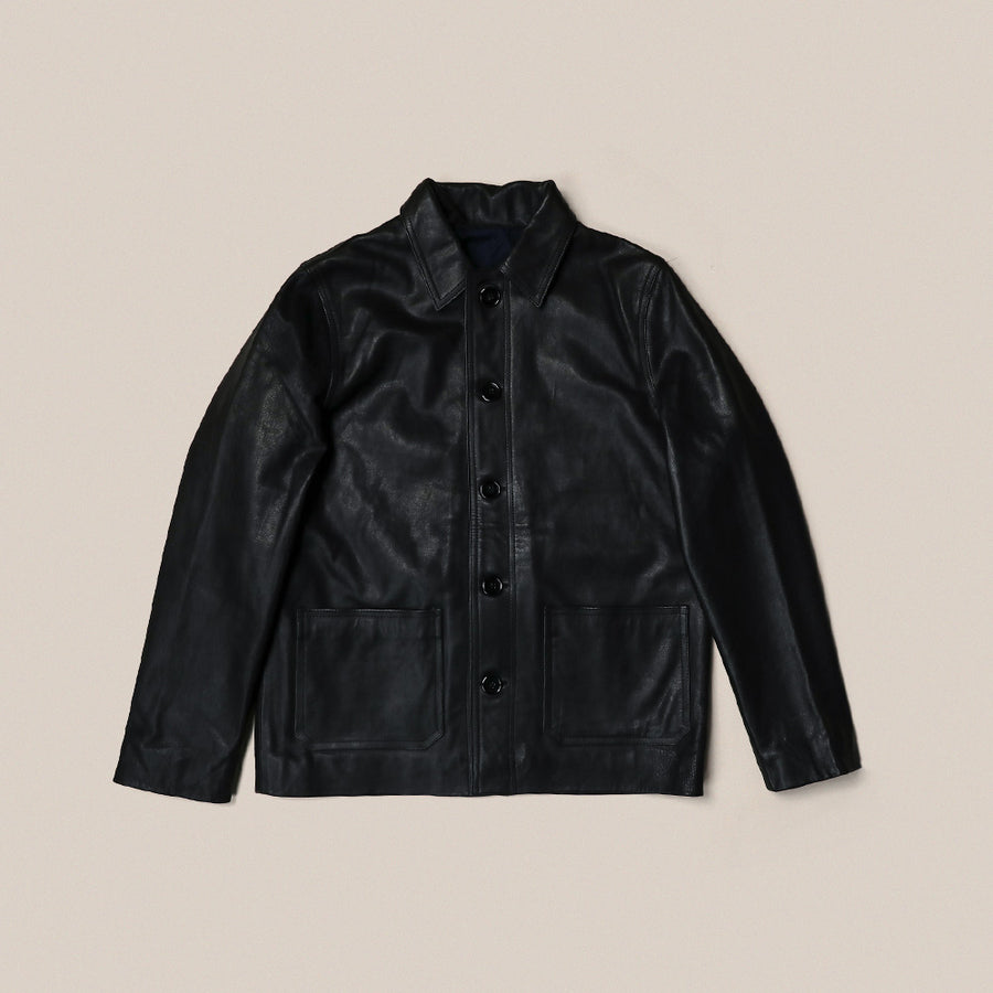 Nimes Leather Jacket in Black