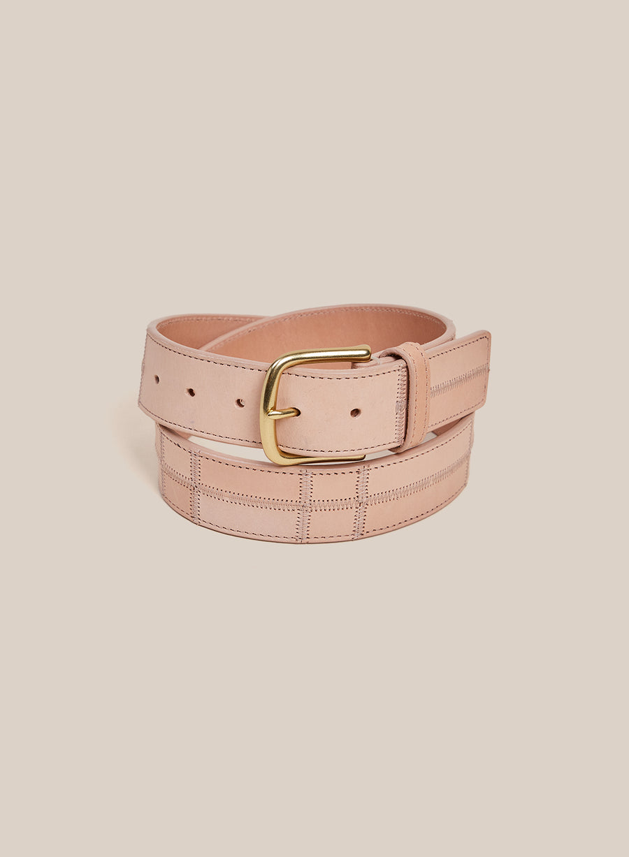 Patchwork Belt - Veg Tan