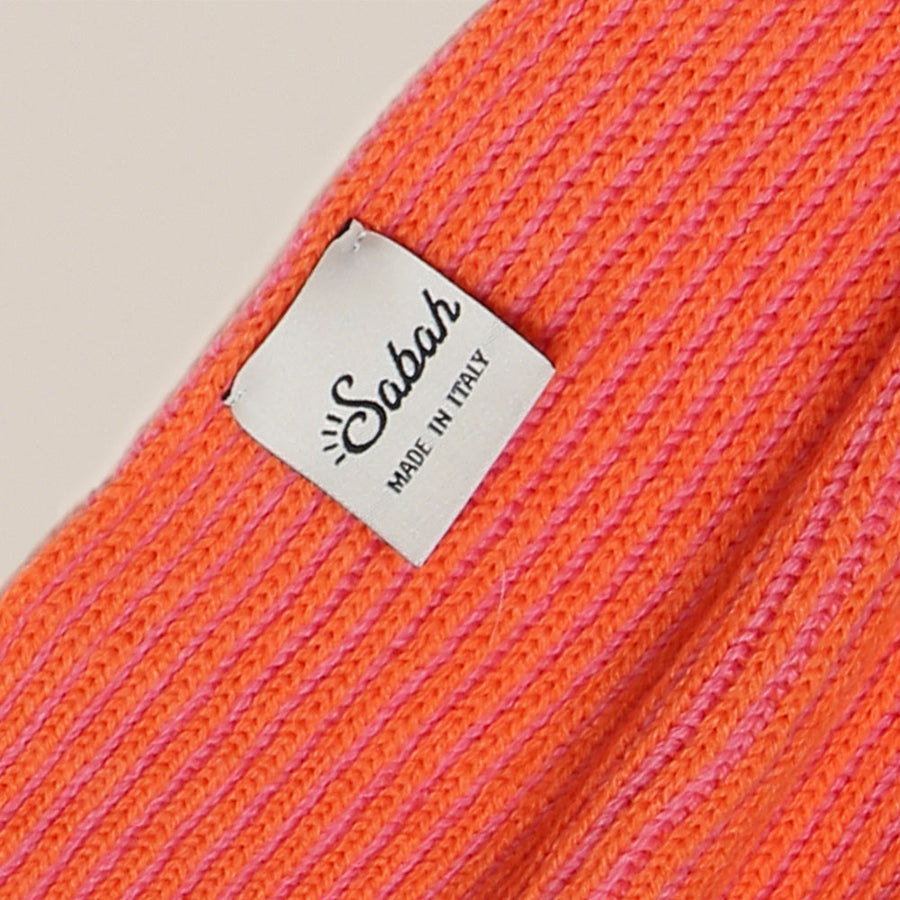 Sabah Pink/Orange Wool Scarf