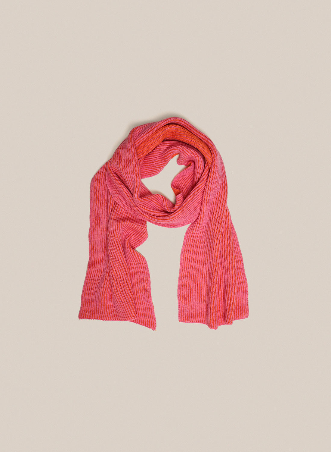 Sabah Pink/Orange Wool Scarf