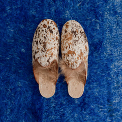 Speckled Cow Shearling Baba (Womens)