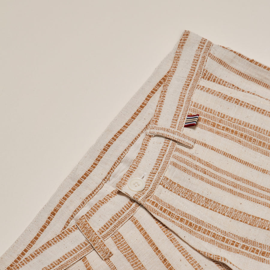 Thomas Brown Stripes Pants by KARDO