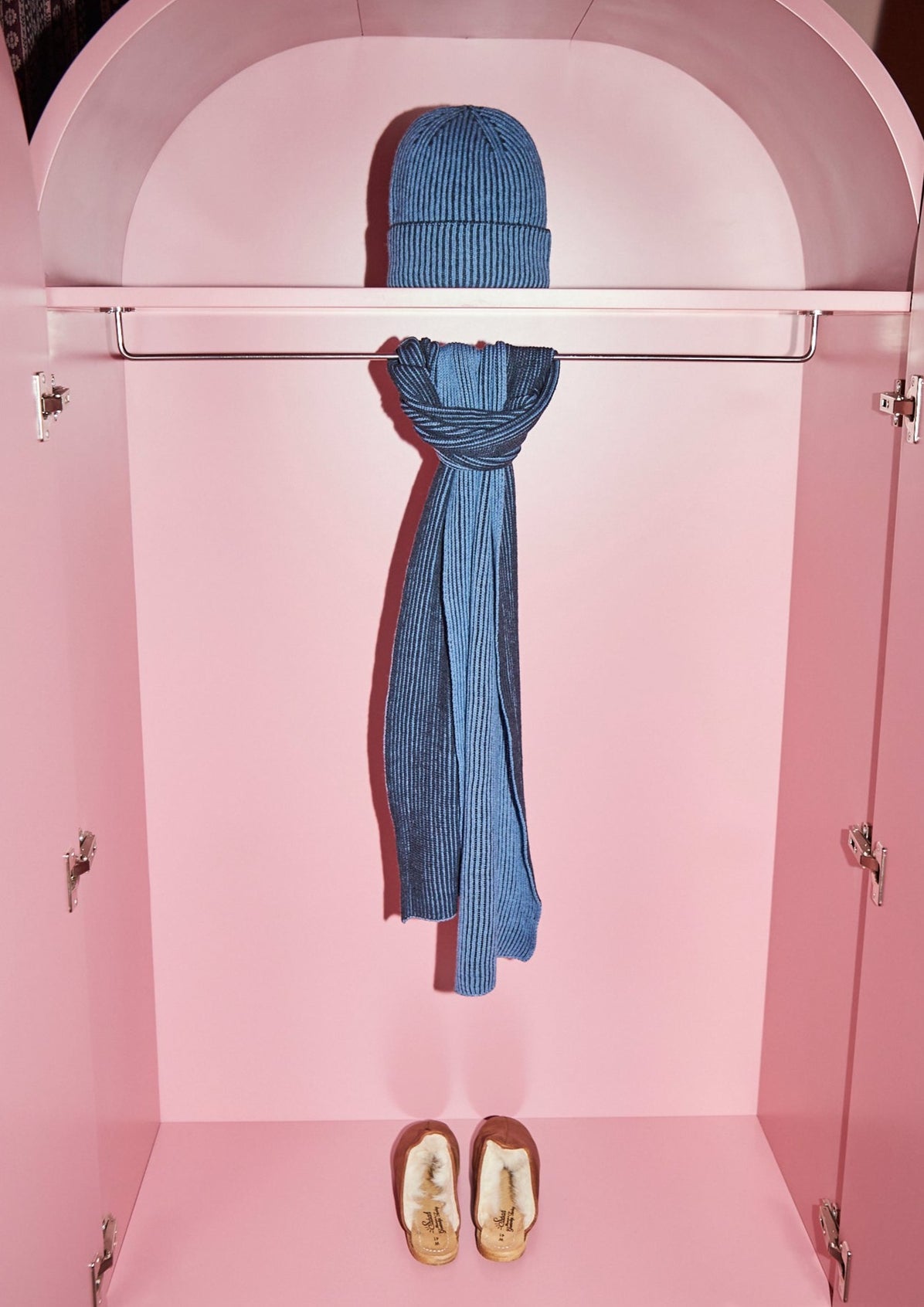Sabah Indigo Blue Wool Scarf