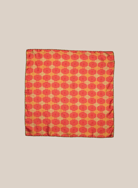新品未使用 TIMEWORN CLOTHING BANDANA ORANGE Paisley 100% Cotton Double Sided Bandana - 22 inches (Orange