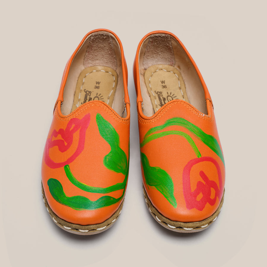 Womens 36 - Orange Floral