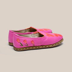 Womens 37 - Bright Pink Butterfly