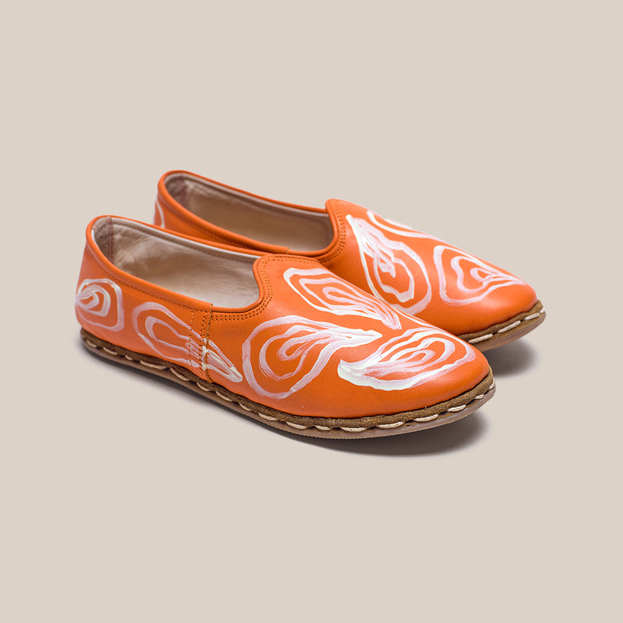 Womens 38 - Orange Oyster