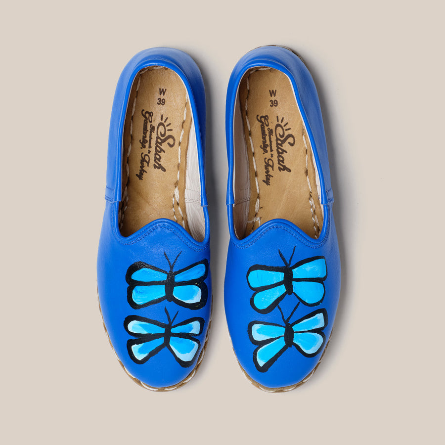 Womens 39 - Blue Butterfly