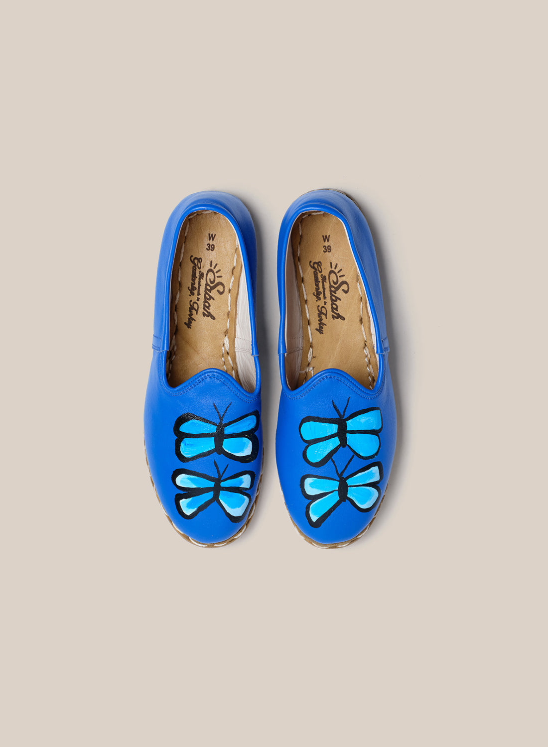 Womens 39 - Blue Butterfly