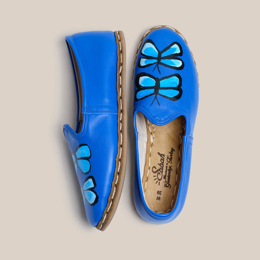 Womens 39 - Blue Butterfly