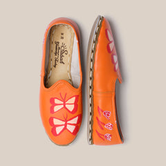 Womens 39 - Orange Butterfly