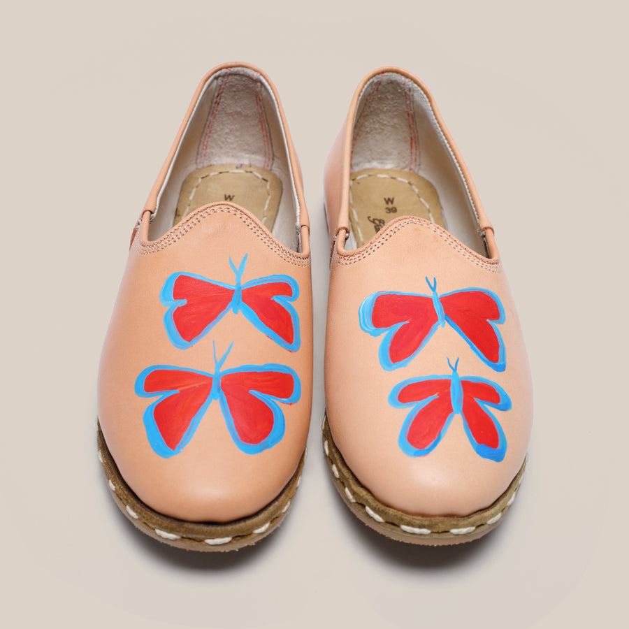 Womens 39 - Natural Butterfly