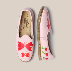 Womens 39 - Light Pink Butterfly