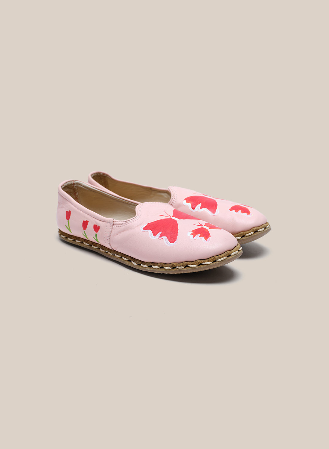 Womens 39 - Light Pink Butterfly
