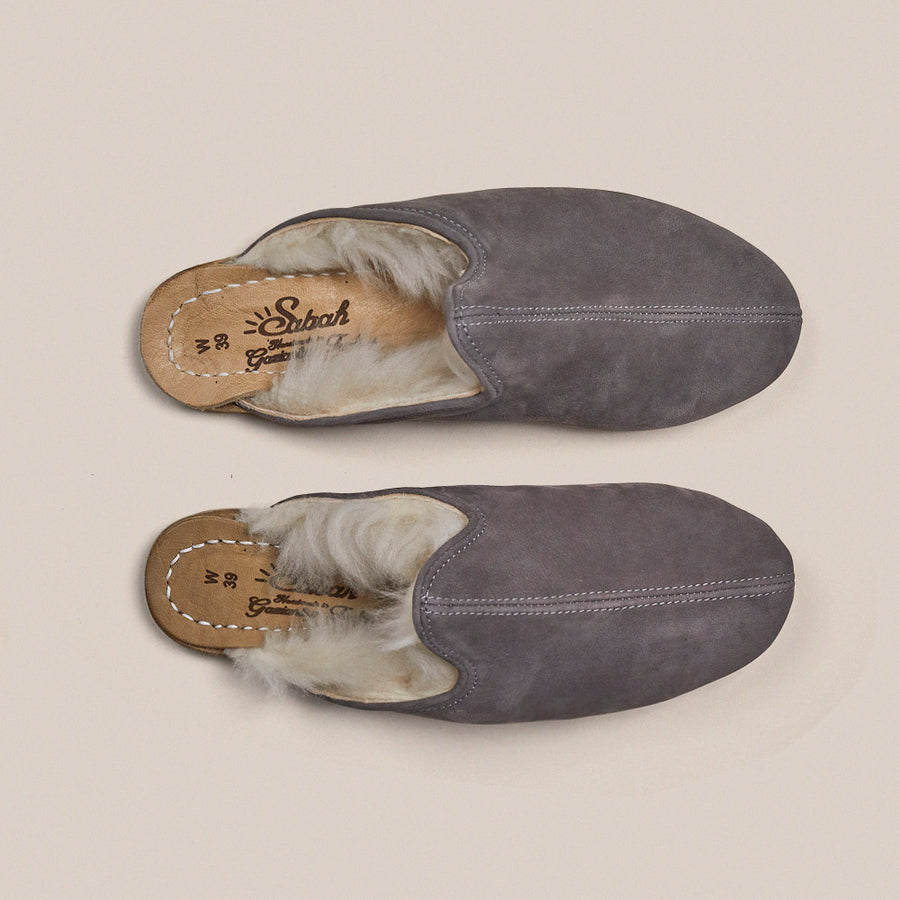 Ashmore Grey Shearling Baba (Womens)