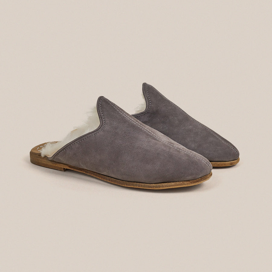 Ashmore Grey Shearling Baba (Womens)