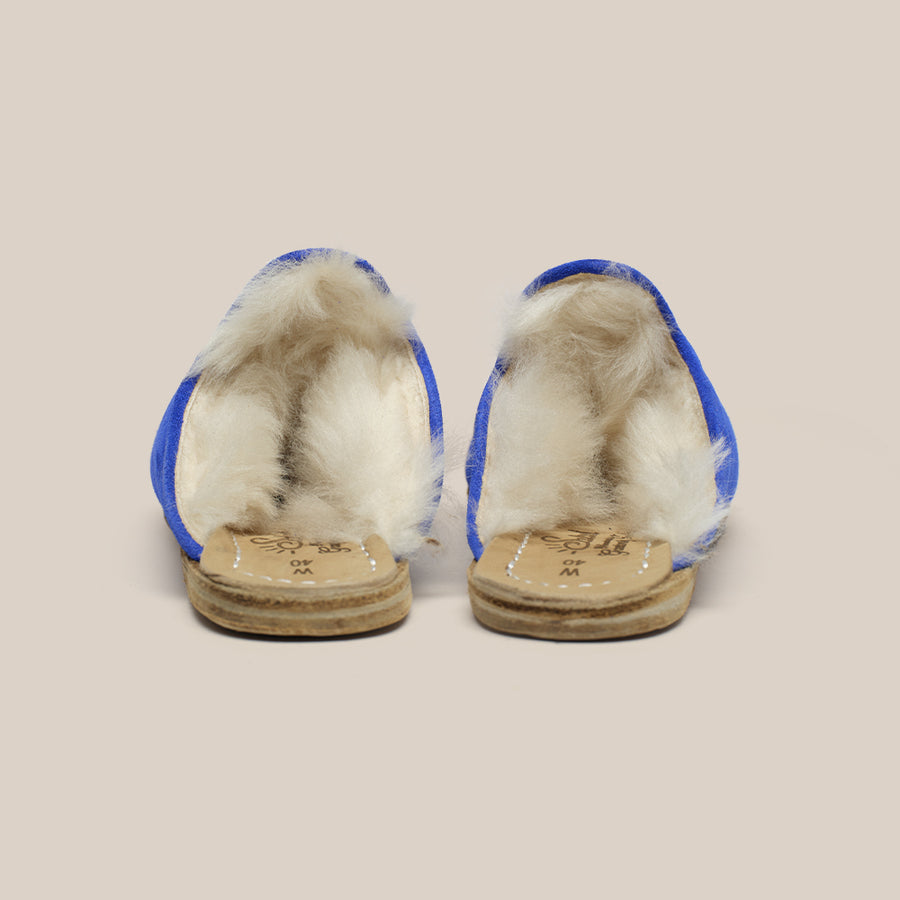 Electric Blue Shearling Baba (Womens)