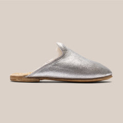 Silver Suede Shearling Baba (Womens)