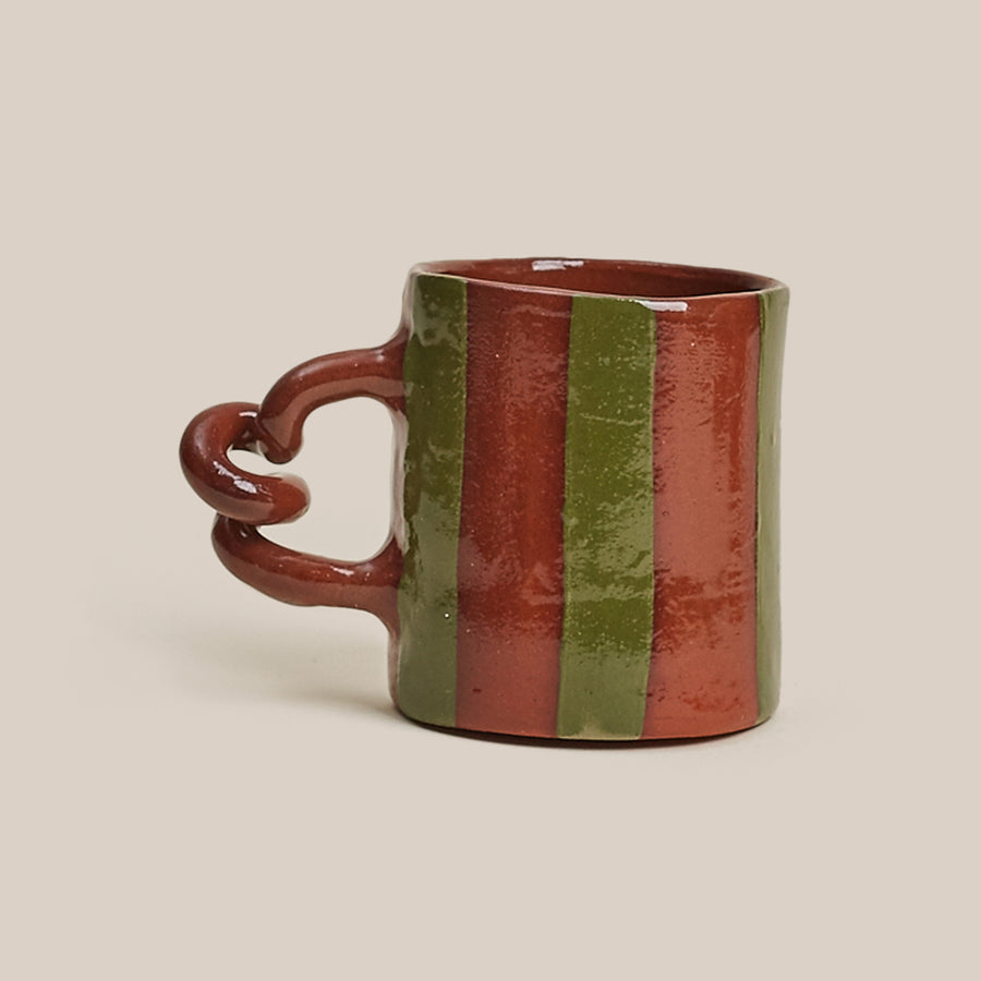 Wiggle Mug by Harlie Brown - Green Stripes
