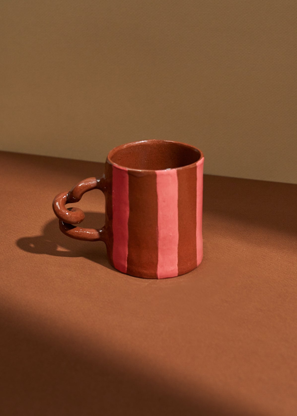 Wiggle Mug by Harlie Brown - Pink Stripes