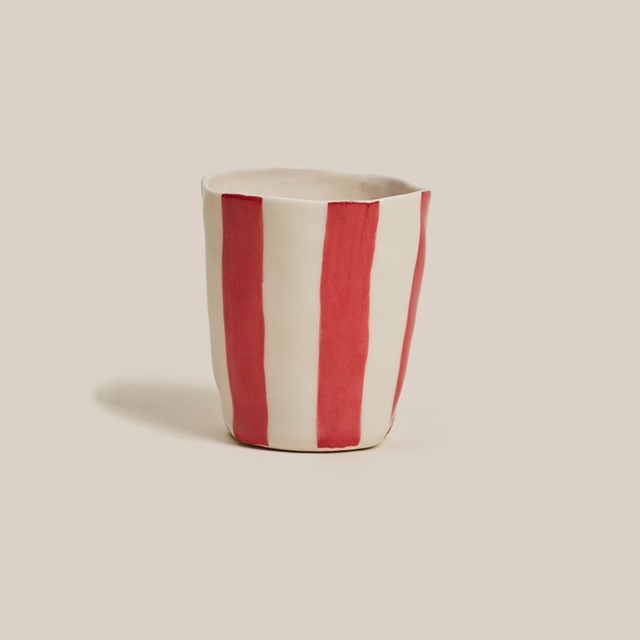 Wine Cup by Isabel Halley - Red Stripes
