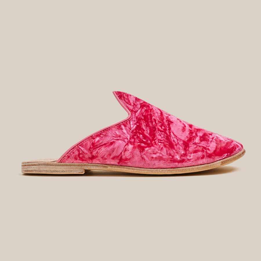 Azalea Pink Crushed Velvet Baba (Womens)