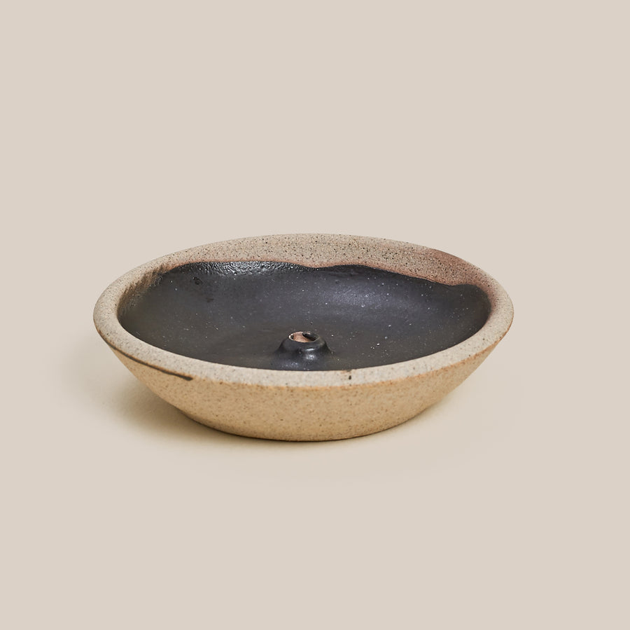 Black Woodfired Incense Holder By Incausa