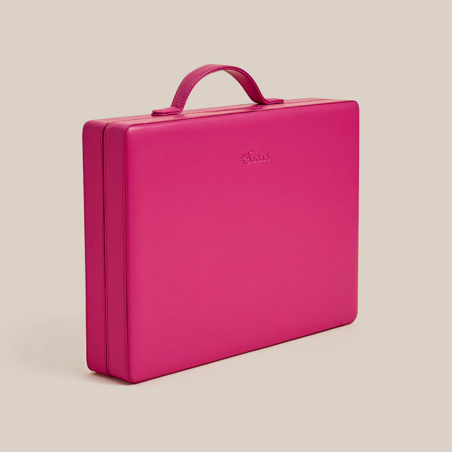 Backgammon Traveler's Case Set - Condesa Pink
