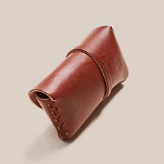Leather Glasses Case - Talavera Brown