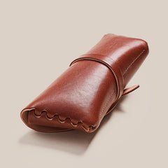 Leather Glasses Case - Talavera Brown