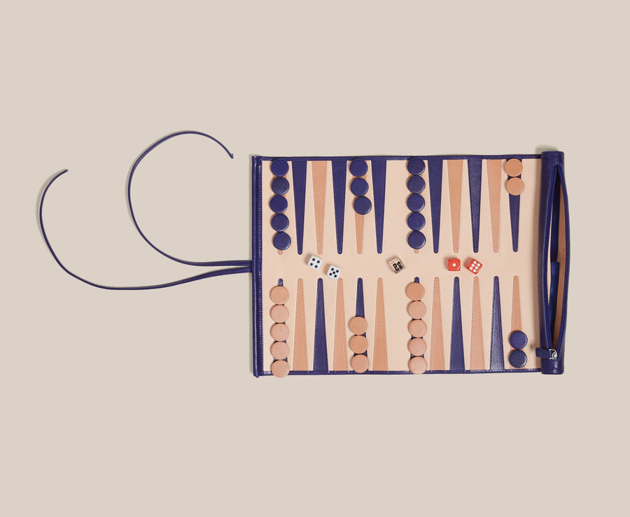 Travel Backgammon Board - Sabah Blue