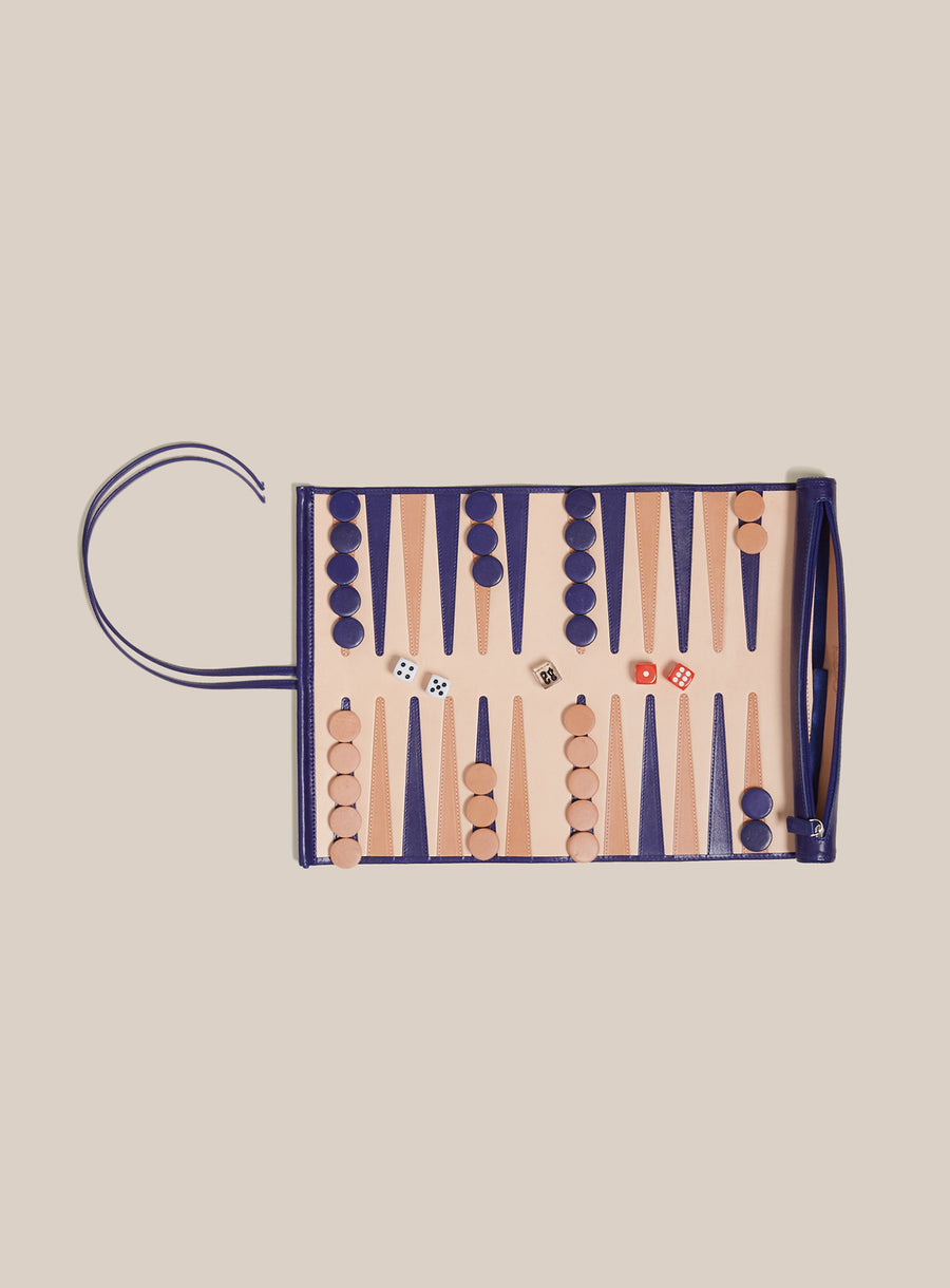 Travel Backgammon Board - Sabah Blue