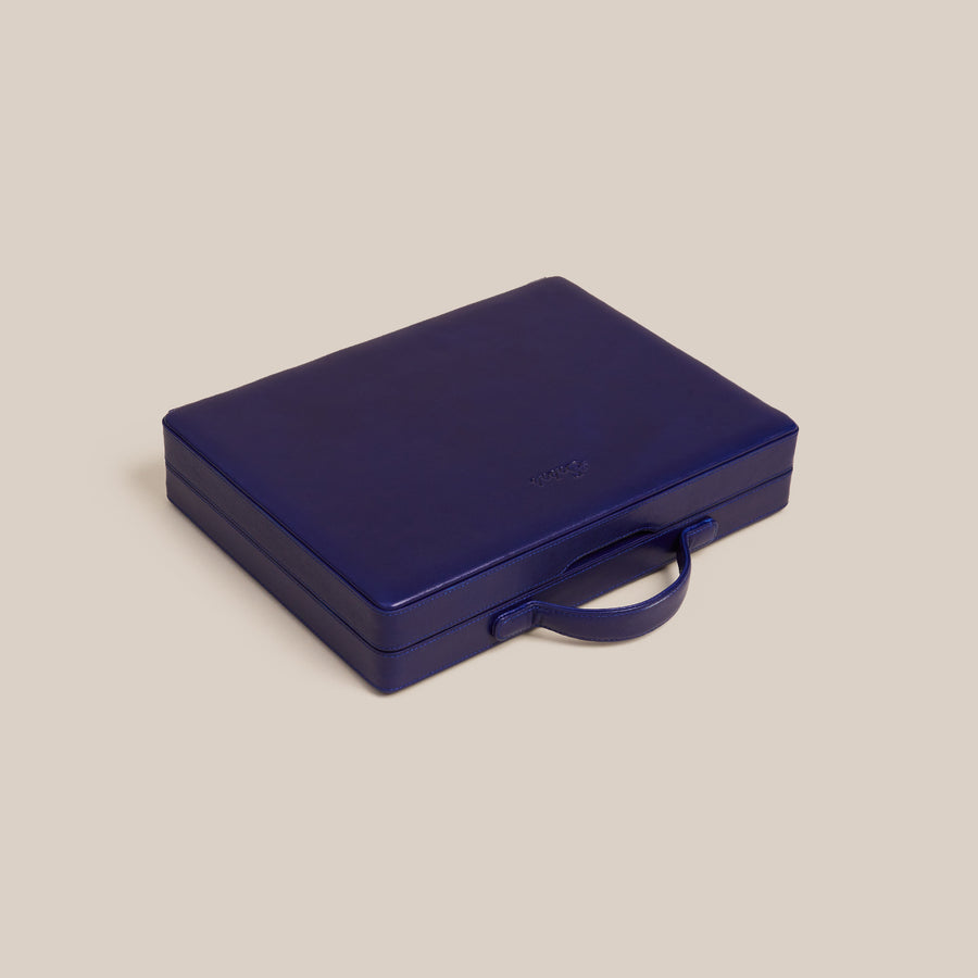 Backgammon Traveler's Case Set - Blue
