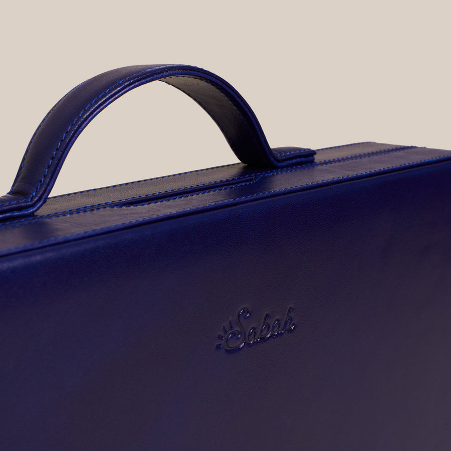 Backgammon Traveler's Case Set - Blue