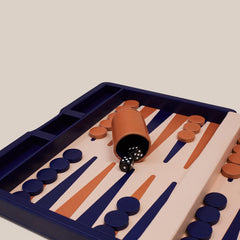 Backgammon Traveler's Case Set - Sabah Blue