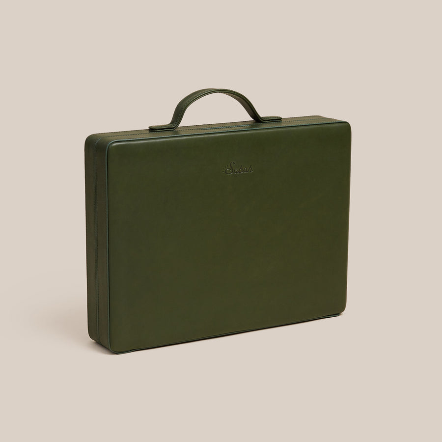 Backgammon Traveler's Case Set - Green